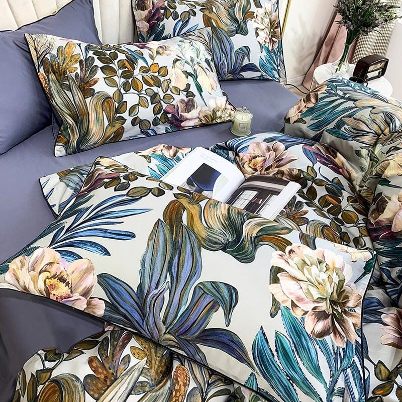 Housse de Couette en Coton Égyptien - Confort Luxueux et Élégance Moderne
