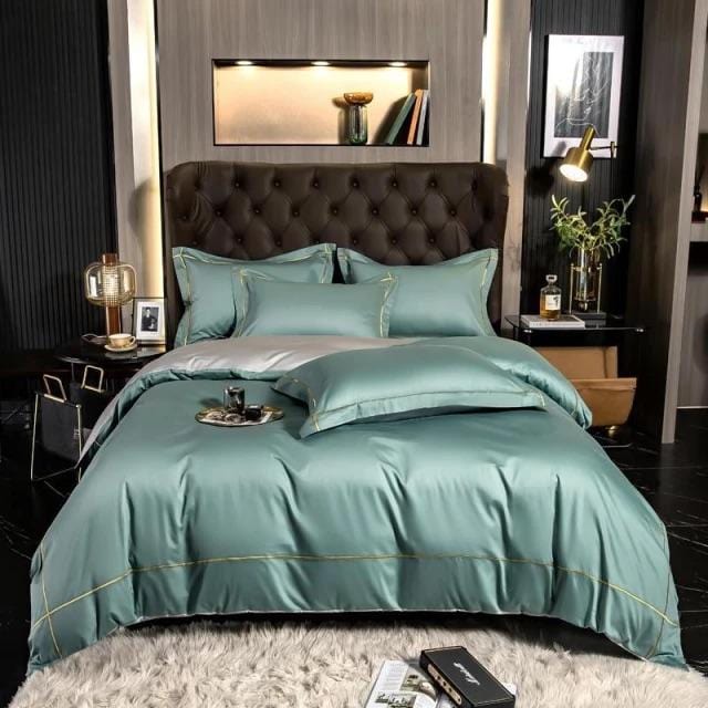 Ensemble de Literie en Coton Égyptien - Douceur et Design Raffiné pour Sommeil