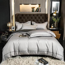 Ensemble de Literie en Coton Égyptien - Douceur et Design Raffiné pour Sommeil