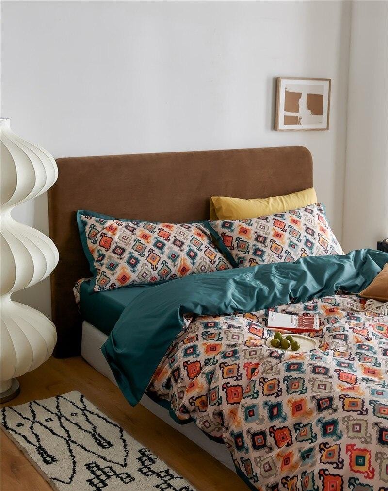 Ensemble de Couette en Coton Égyptien - Designs Exotiques et Élégants