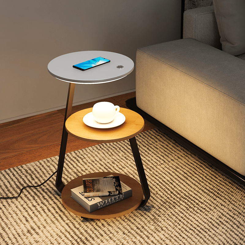 Table d'appoint Design Élégant - Rangement Pratique et Style Moderne