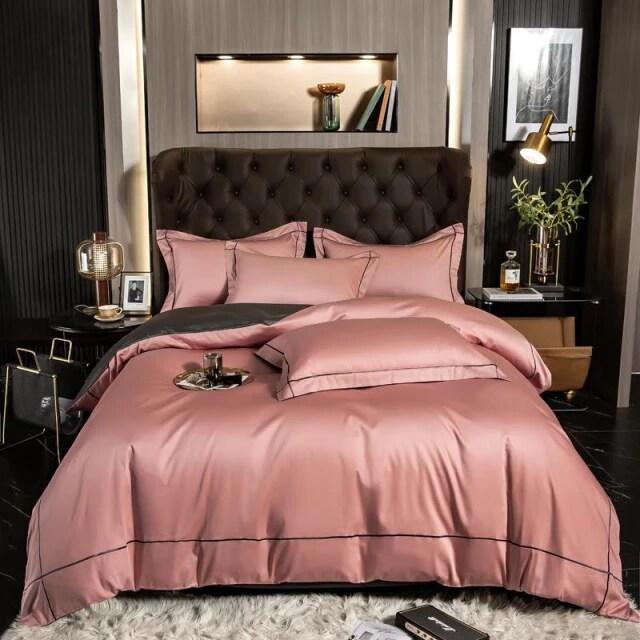 Ensemble de Literie en Coton Égyptien - Douceur et Design Raffiné pour Sommeil