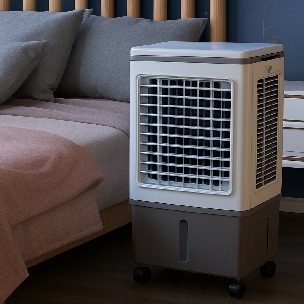 Refroidisseur Évaporatif pour Ateliers - Ventilateur 4-en-1 avec Réservoir de 12 Gallons
