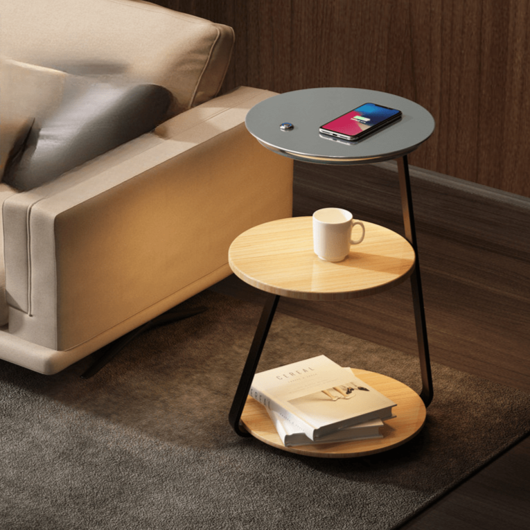 Table d'appoint Design Élégant - Rangement Pratique et Style Moderne