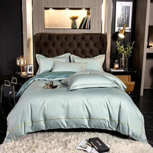 Ensemble de Literie en Coton Égyptien - Douceur et Design Raffiné pour Sommeil