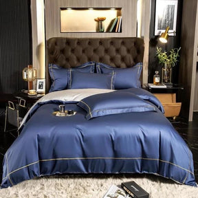 Ensemble de Literie en Coton Égyptien - Douceur et Design Raffiné pour Sommeil