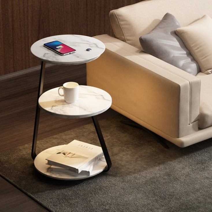 Table d'appoint Design Élégant - Rangement Pratique et Style Moderne