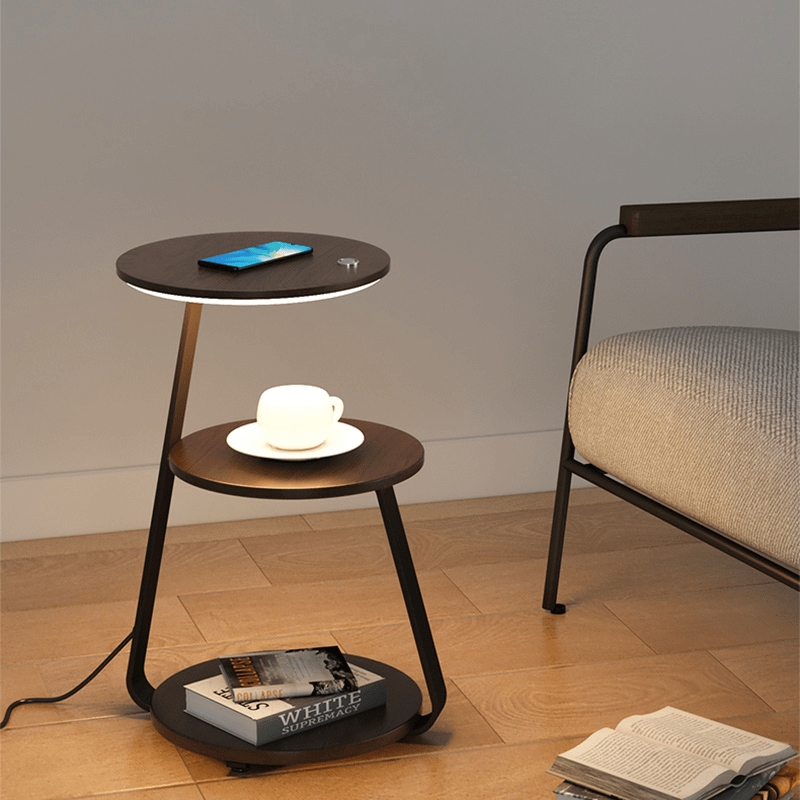 Table d'appoint Design Élégant - Rangement Pratique et Style Moderne