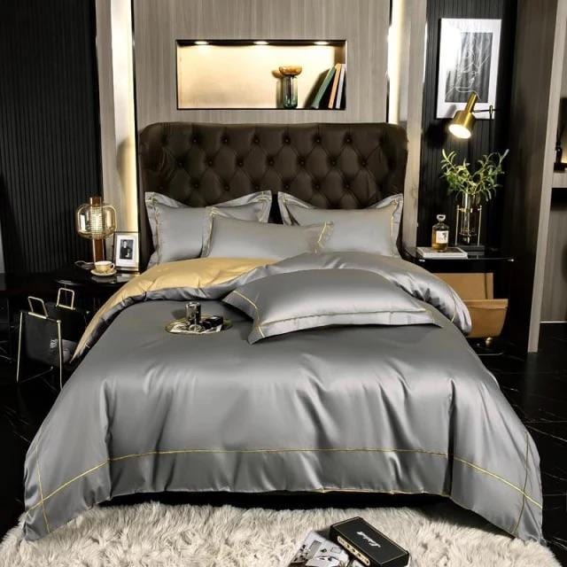 Ensemble de Literie en Coton Égyptien - Douceur et Design Raffiné pour Sommeil