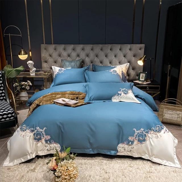 Ensemble de Couette en Coton Égyptien - Luxe et Confort Inégalés pour Votre Lit