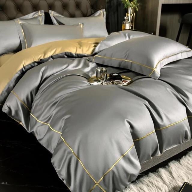 Ensemble de Literie en Coton Égyptien - Douceur et Design Raffiné pour Sommeil