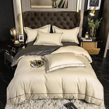 Ensemble de Literie en Coton Égyptien - Douceur et Design Raffiné pour Sommeil