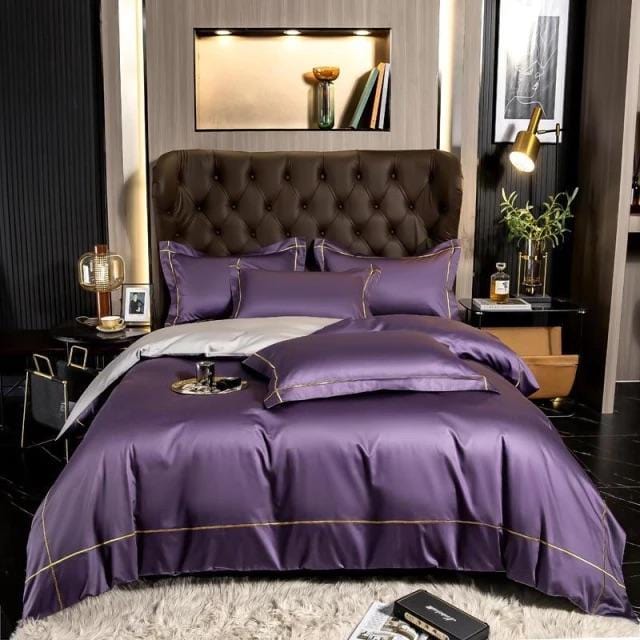 Ensemble de Literie en Coton Égyptien - Douceur et Design Raffiné pour Sommeil