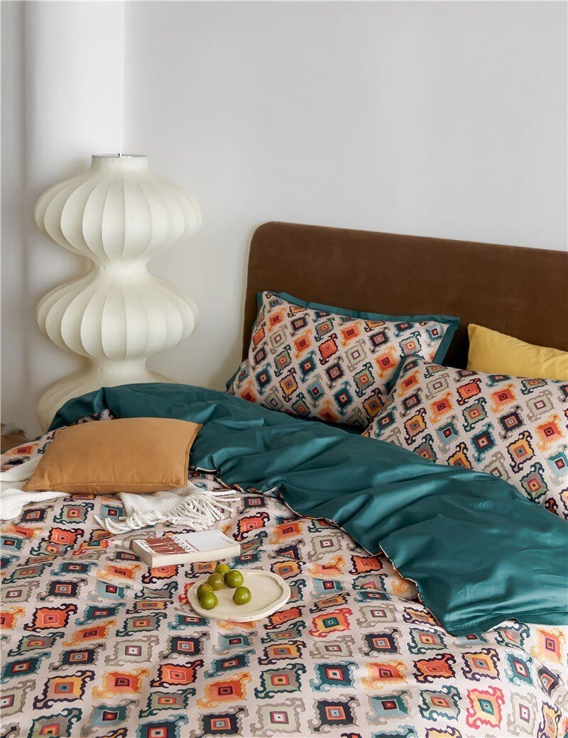 Ensemble de Couette en Coton Égyptien - Designs Exotiques et Élégants
