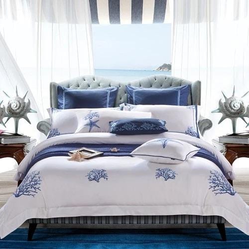 Ensemble de Literie en Coton Égyptien - Luxe et Confort Respirant pour Votre Chambre