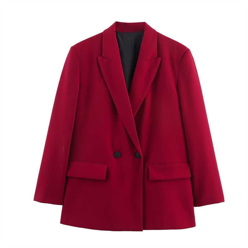 Manteau Cape en Laine pour Femmes - Design Ample avec Col Revers et Boutonnage