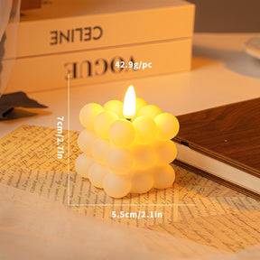 Bougie LED Boule à Neige - Éclat Scintillant et Ambiance Hivernale