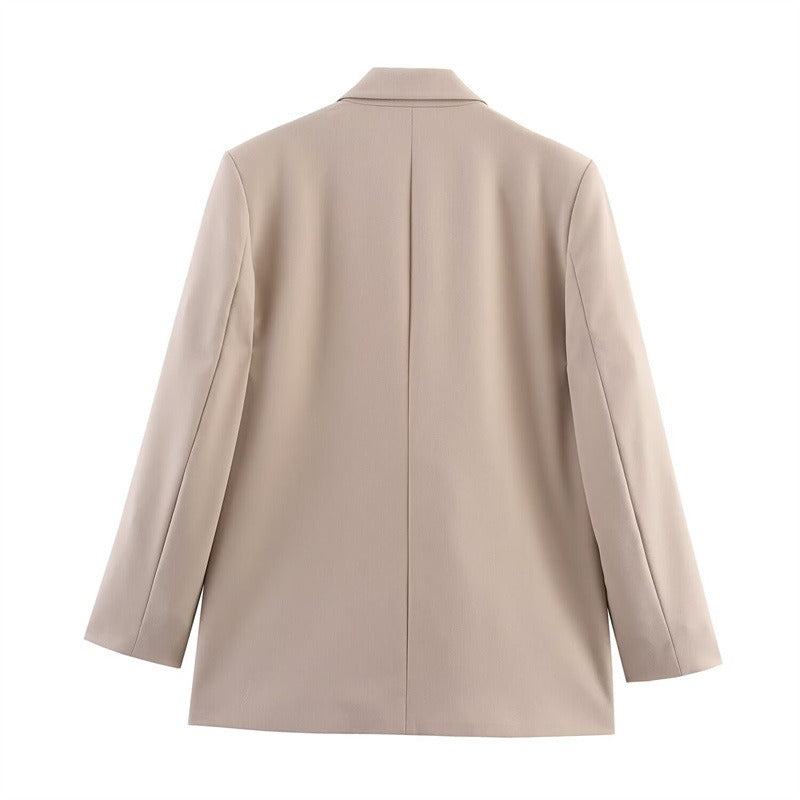 Manteau Cape en Laine pour Femmes - Design Ample avec Col Revers et Boutonnage