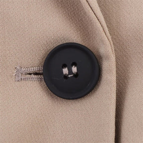 Manteau Cape en Laine pour Femmes - Design Ample avec Col Revers et Boutonnage