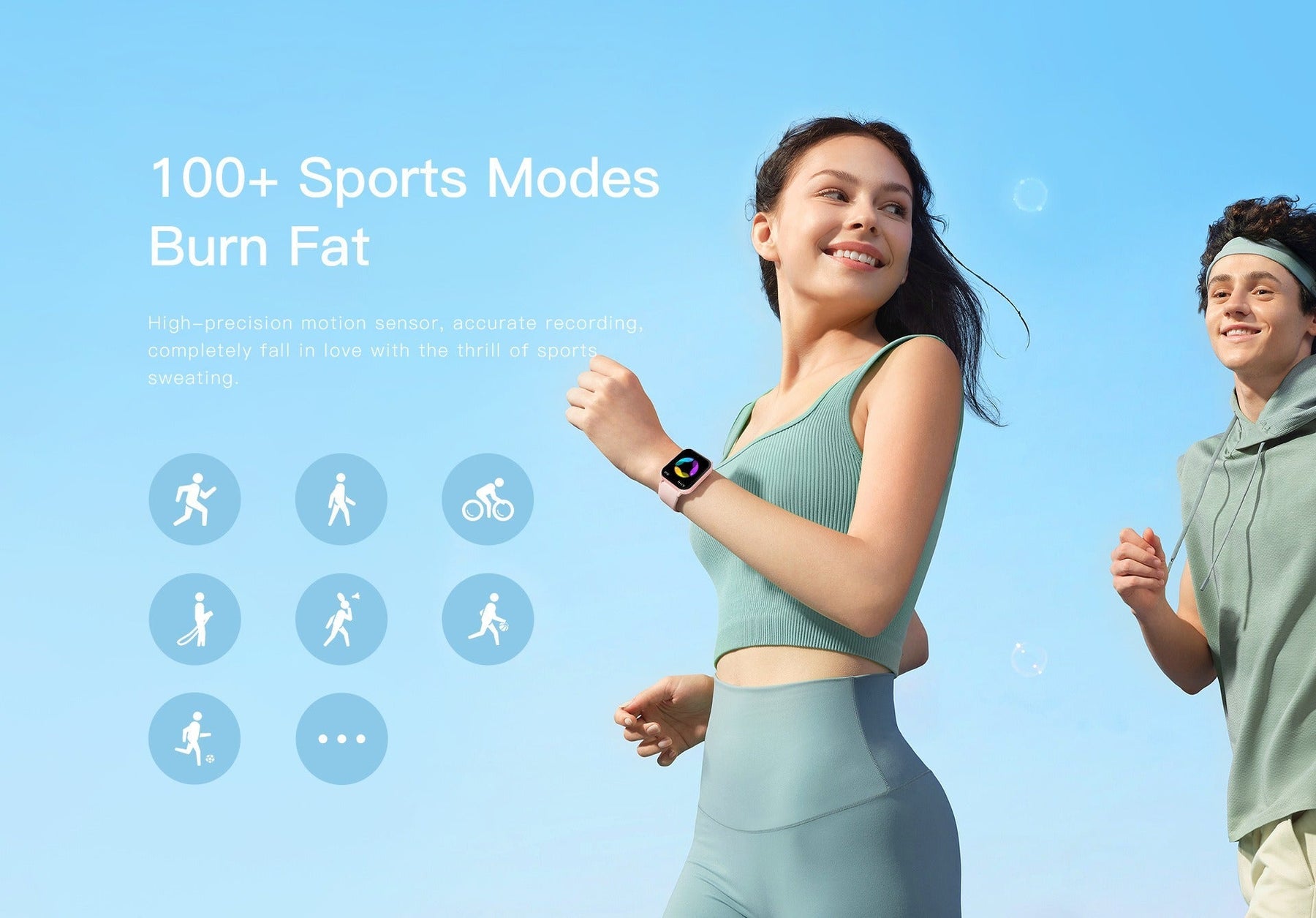 Montre de Fitness Intelligente - Suivi Sportif et Fréquence Cardiaque