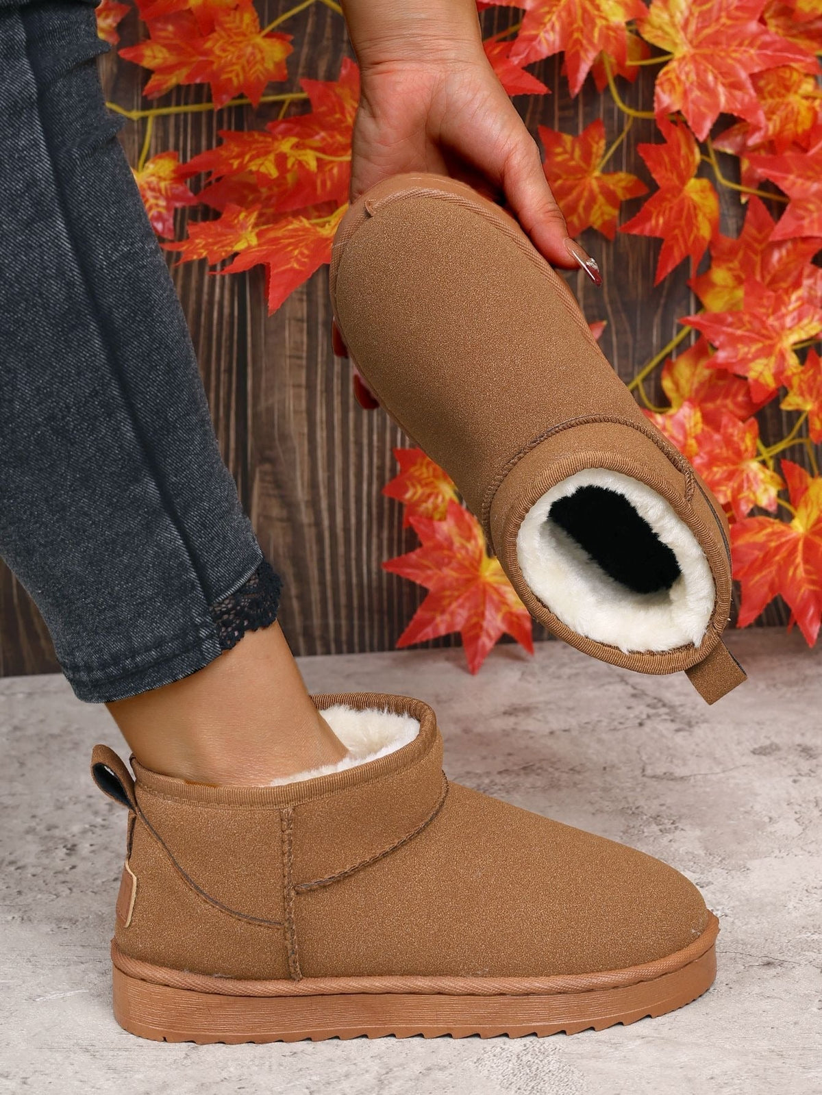 Bottes Mini Hiver pour Femmes - Doublure en Fourrure et Élégance