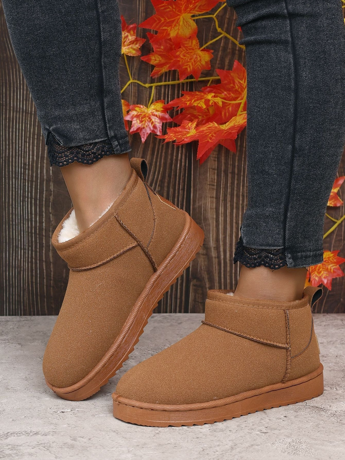 Bottes Mini Hiver pour Femmes - Doublure en Fourrure et Élégance
