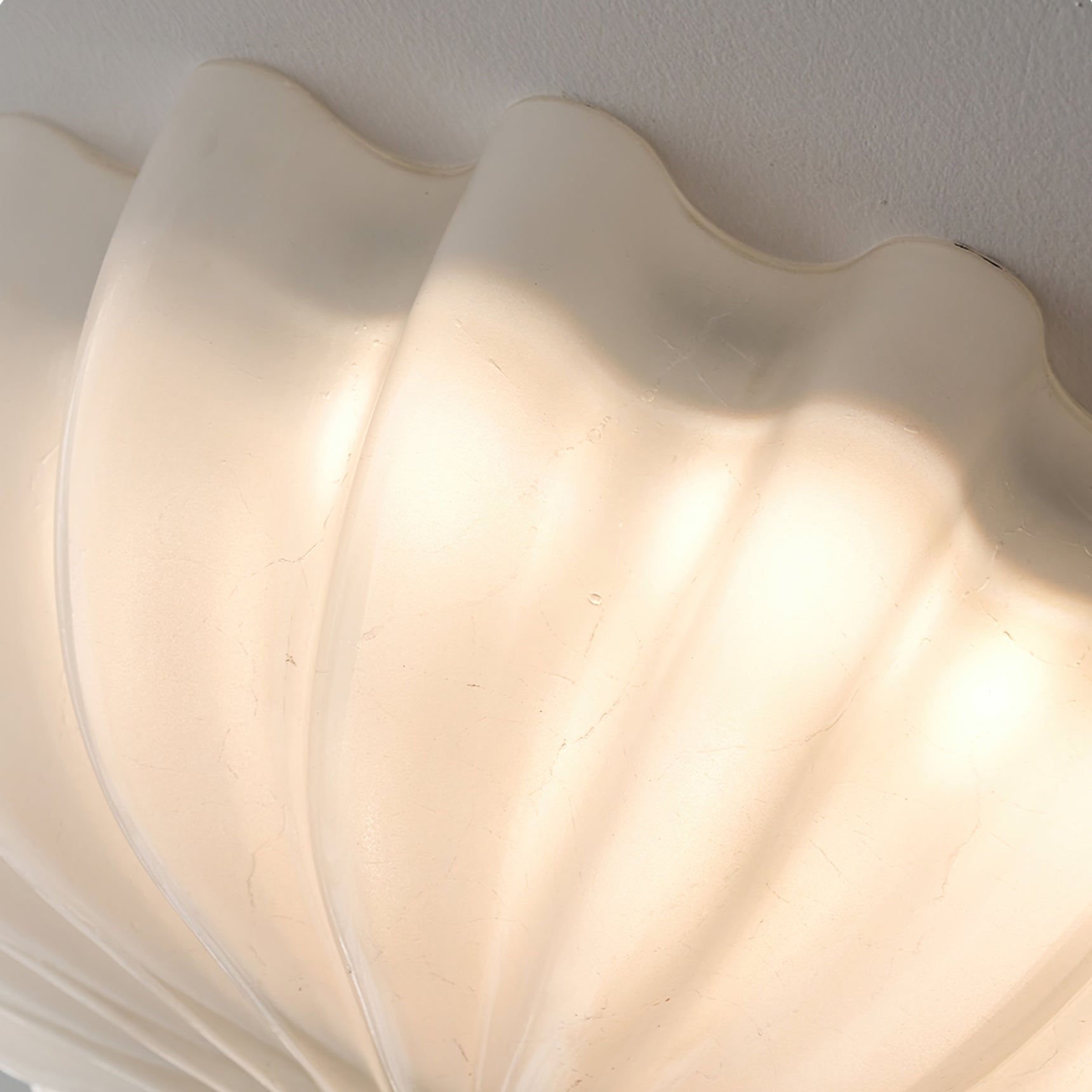 Lampe Plafonnier en Verre Pétale - Éclairage Doux et Ambiance Chaleureuse
