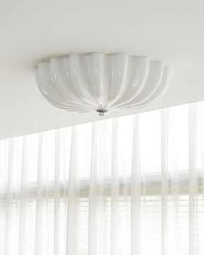 Lampe Plafonnier en Verre Pétale - Éclairage Doux et Ambiance Chaleureuse