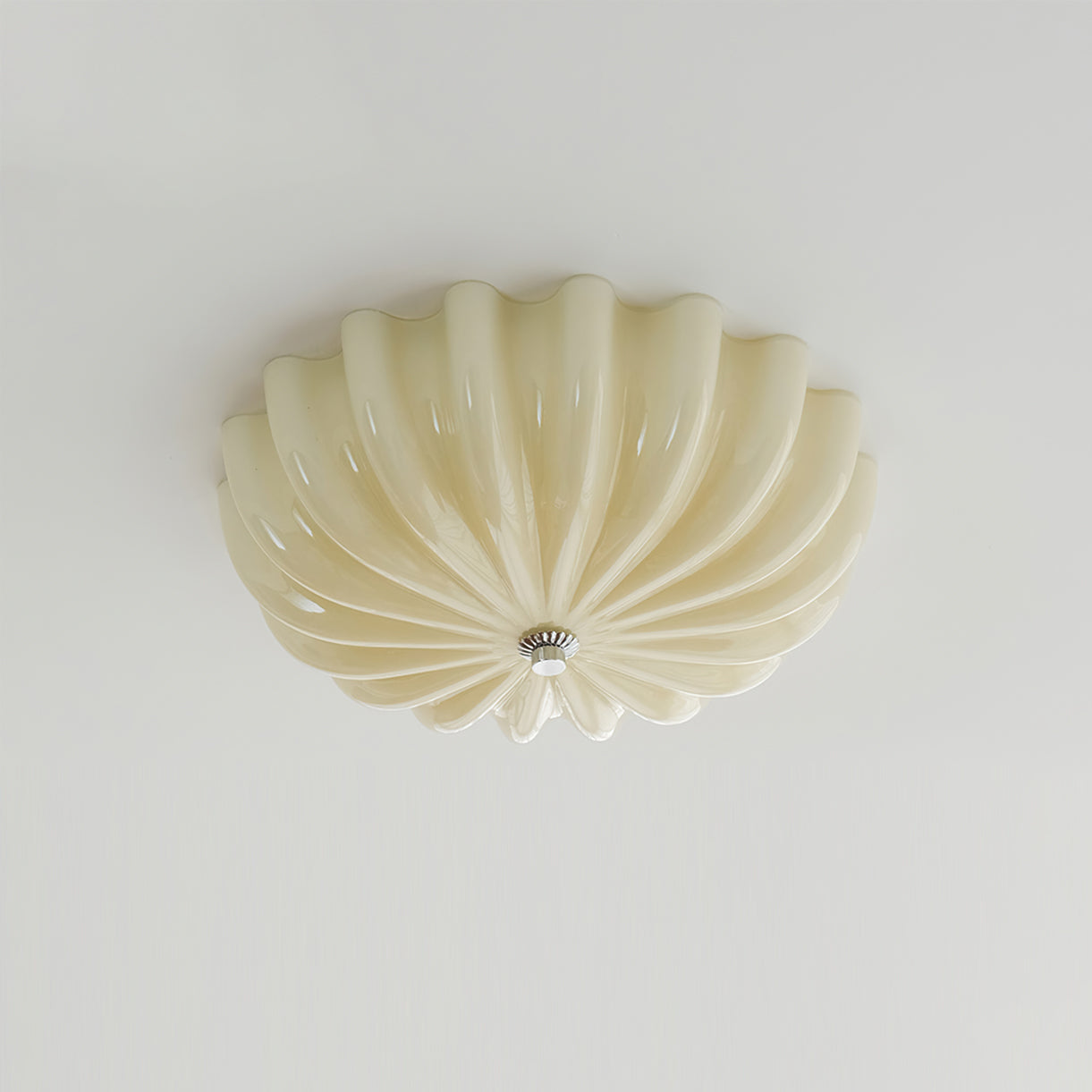 Lampe Plafonnier en Verre Pétale - Éclairage Doux et Ambiance Chaleureuse