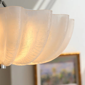 Lampe Plafonnier en Verre Pétale - Éclairage Doux et Ambiance Chaleureuse