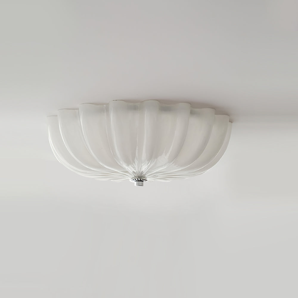 Lampe Plafonnier en Verre Pétale - Éclairage Doux et Ambiance Chaleureuse