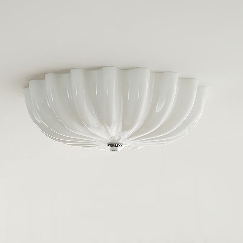 Lampe Plafonnier en Verre Pétale - Éclairage Doux et Ambiance Chaleureuse