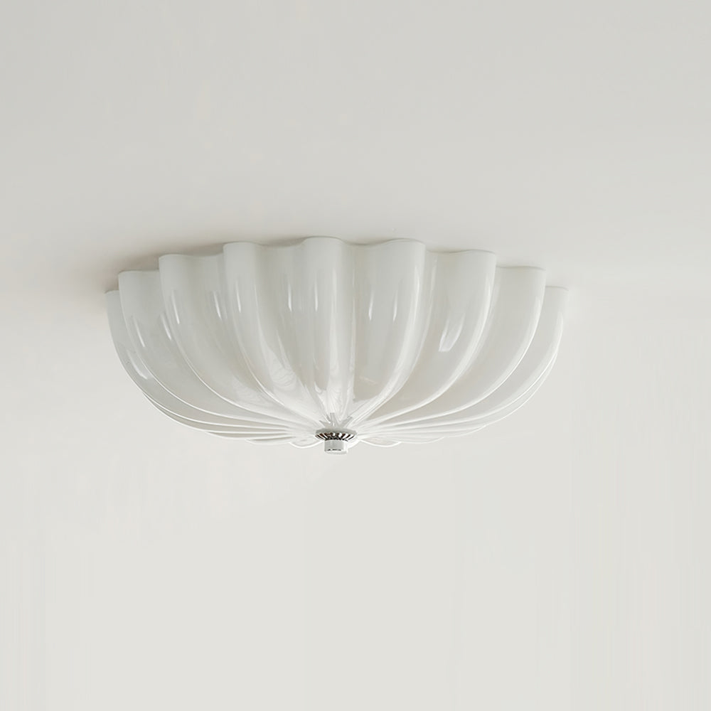 Lampe Plafonnier en Verre Pétale - Éclairage Doux et Ambiance Chaleureuse