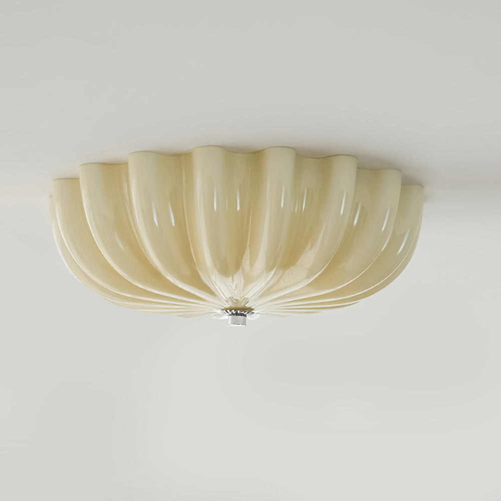 Lampe Plafonnier en Verre Pétale - Éclairage Doux et Ambiance Chaleureuse