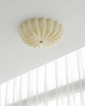 Lampe Plafonnier en Verre Pétale - Éclairage Doux et Ambiance Chaleureuse