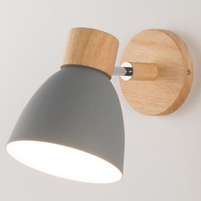 Lampe Murale en Bois et Métal - Style Chaleureux pour Votre Espace