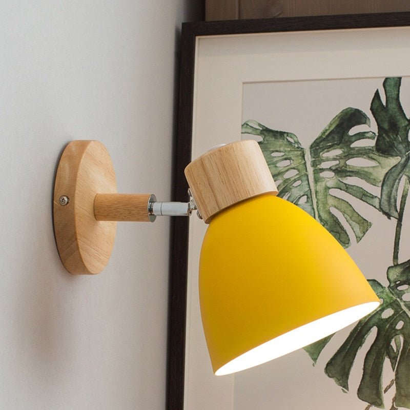Lampe Murale en Bois et Métal - Style Chaleureux pour Votre Espace