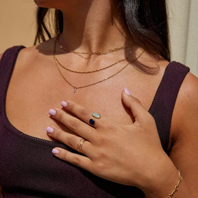 Bague pierre fine élégante