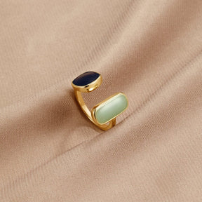 Bague ajustable pierre fine gracieux