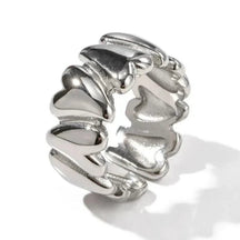 Bague cœur détail raffiné délice