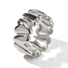 Bague cœur détail raffiné délice