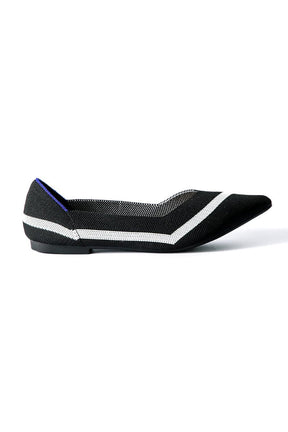 Vue latérale ballerine design bicolore nuage