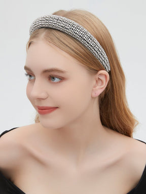 Bandeau strass brillant lune