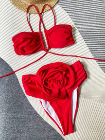 Maillot bain floral brise