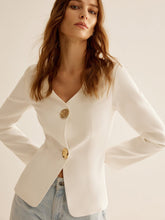 Blazer blanc chic élégance