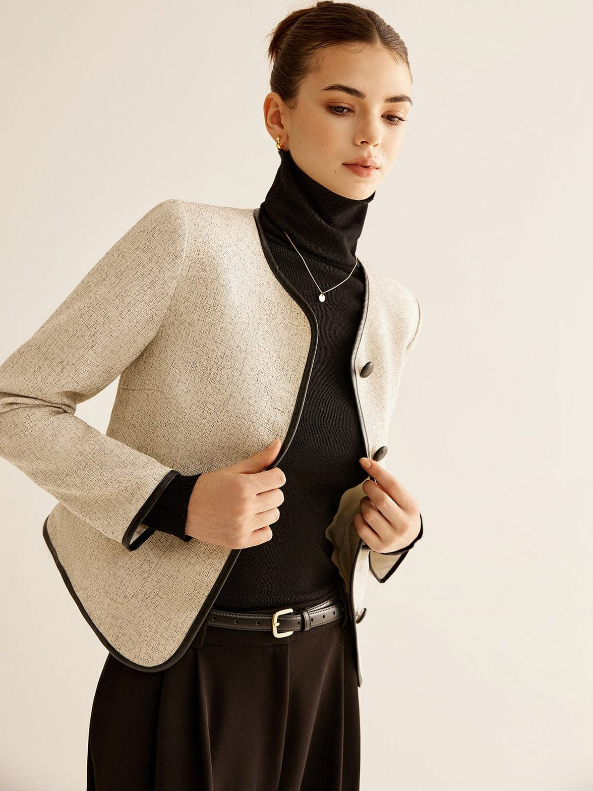 Blazer professionnel vue arrière douceur