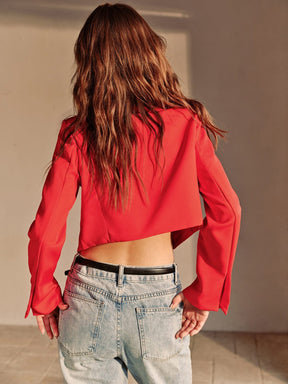 Blazer asymétrique style moderne étoile