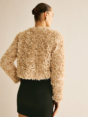 Blazer sherpa style décontracté brise
