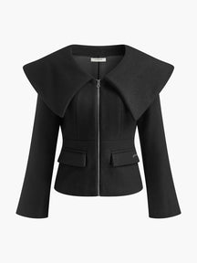 Blazer noir élégant vue de face splendide