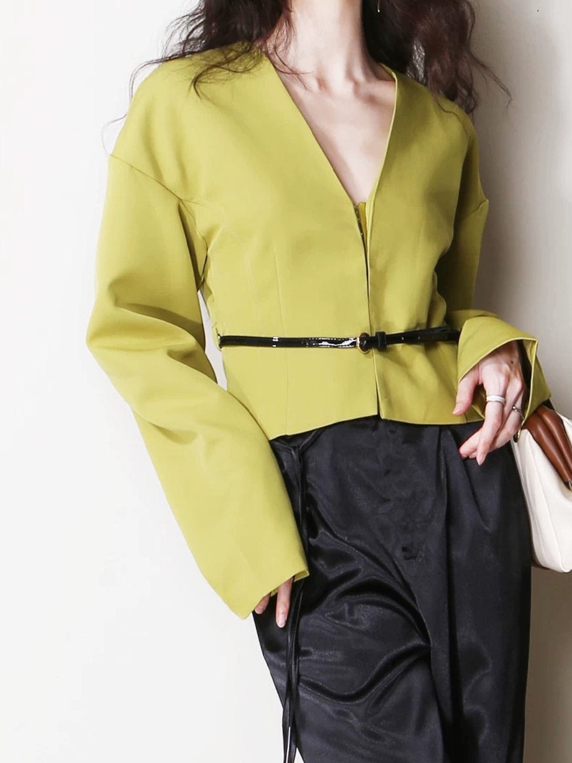 Détail ceinture du blazer étoile